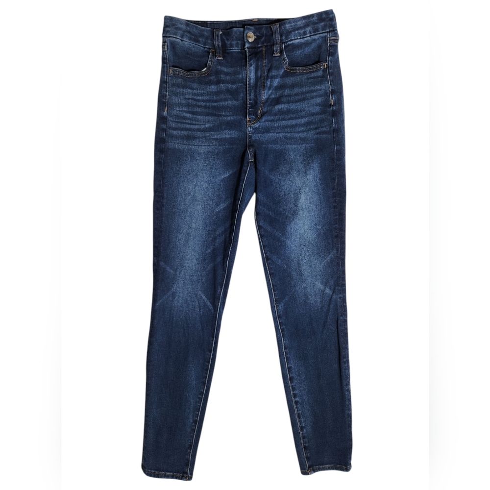 AE Curvy Hi-Rise Classic Blue Women's Jeans